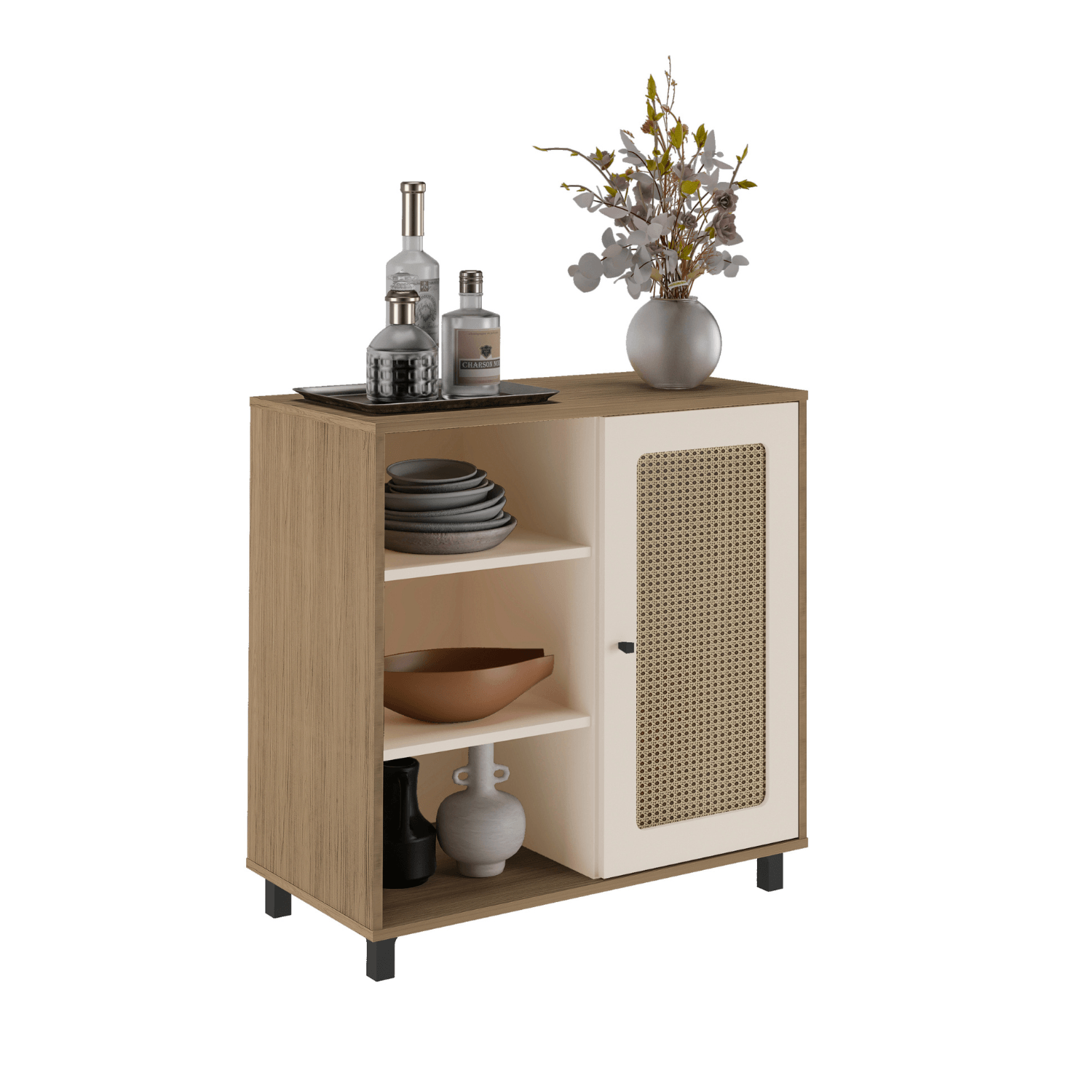 Aparador 1 Puerta 80x80x40 cm Charlotte