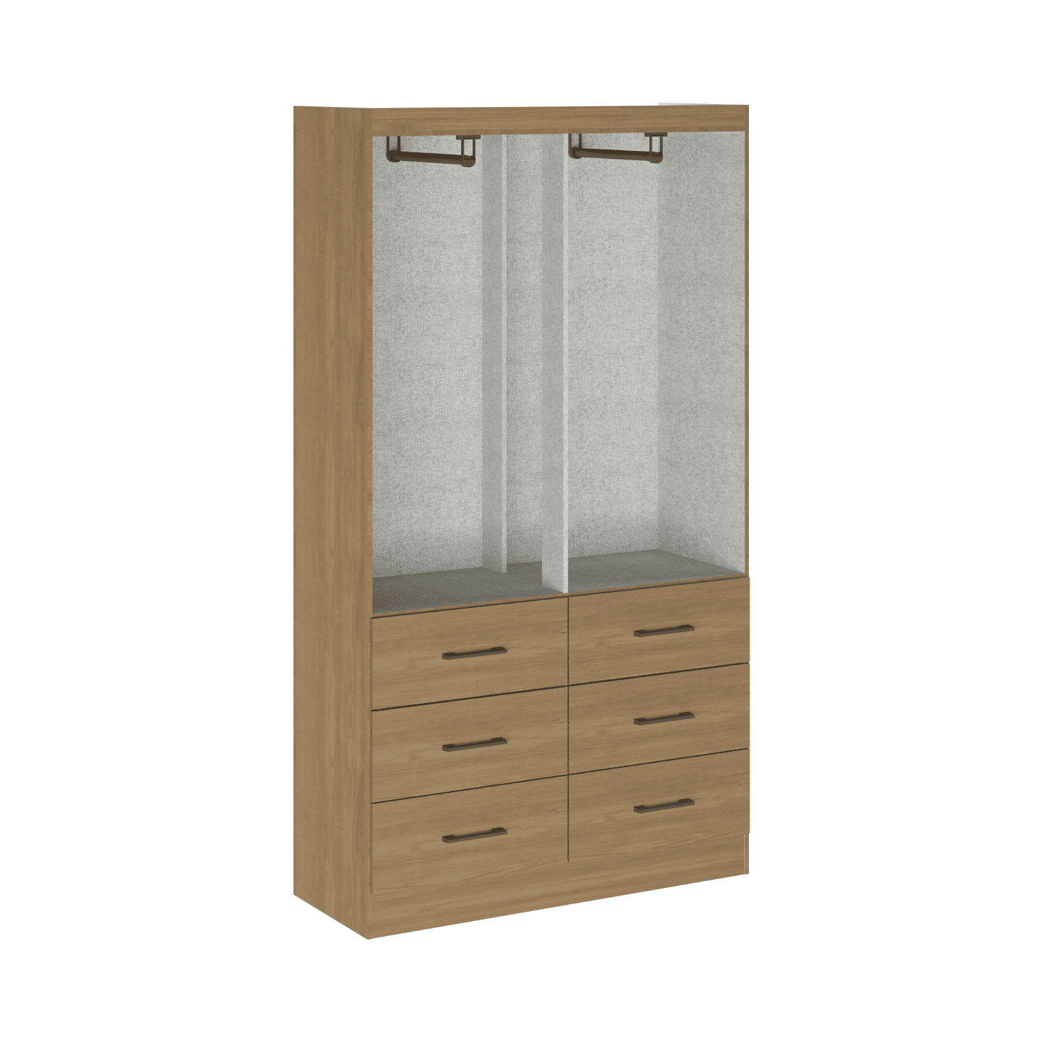 Clóset 4 Puertas · 6 Cajones 100x182x40cm