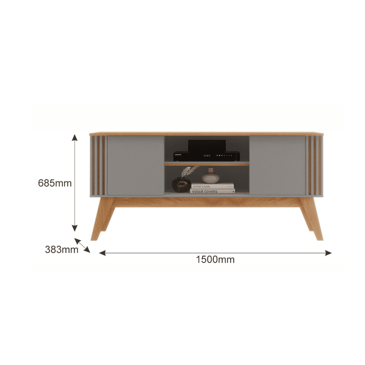 Rack TV 155x68x38 cm Vitta