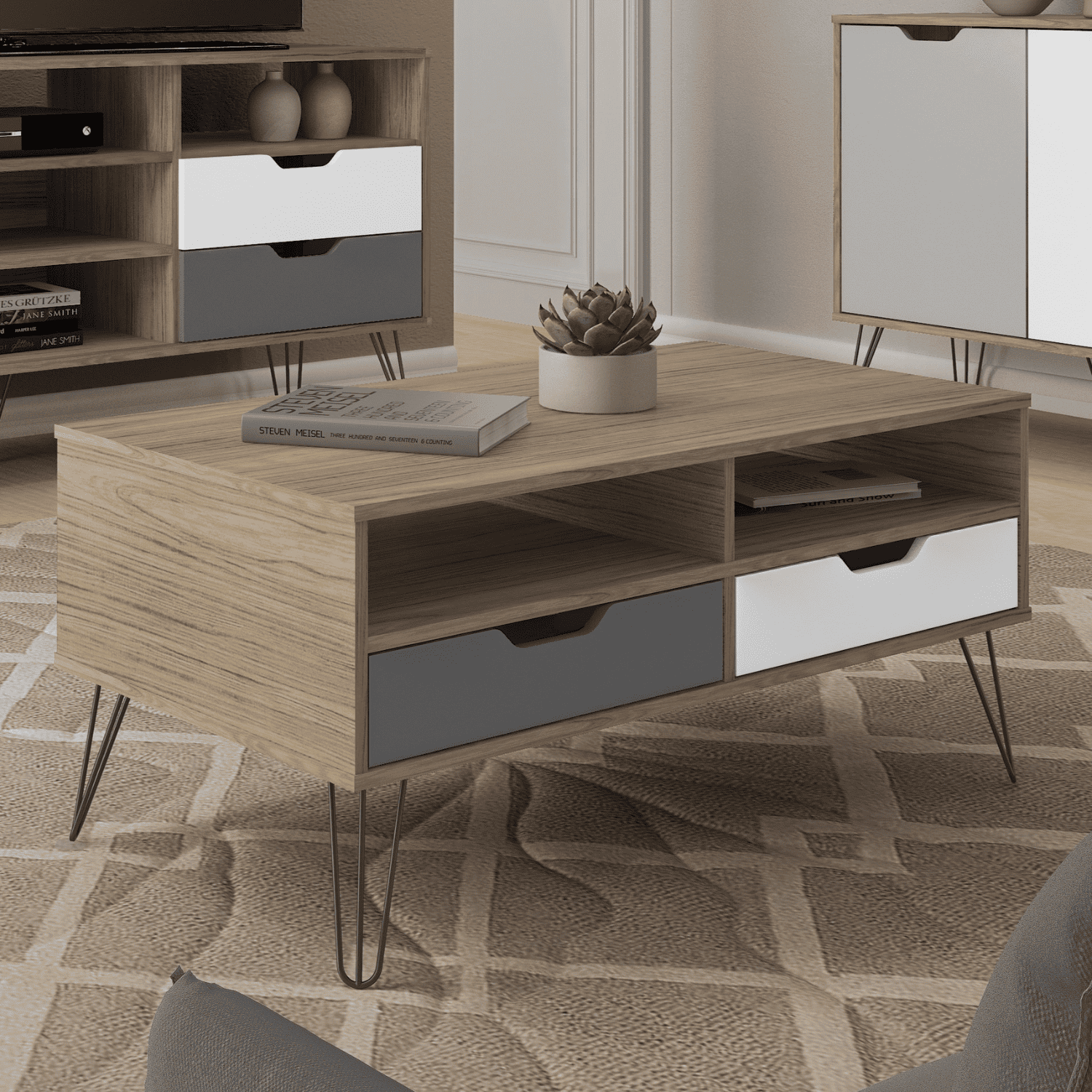 Mesa Centro 100x45x54 cm Estocolmo