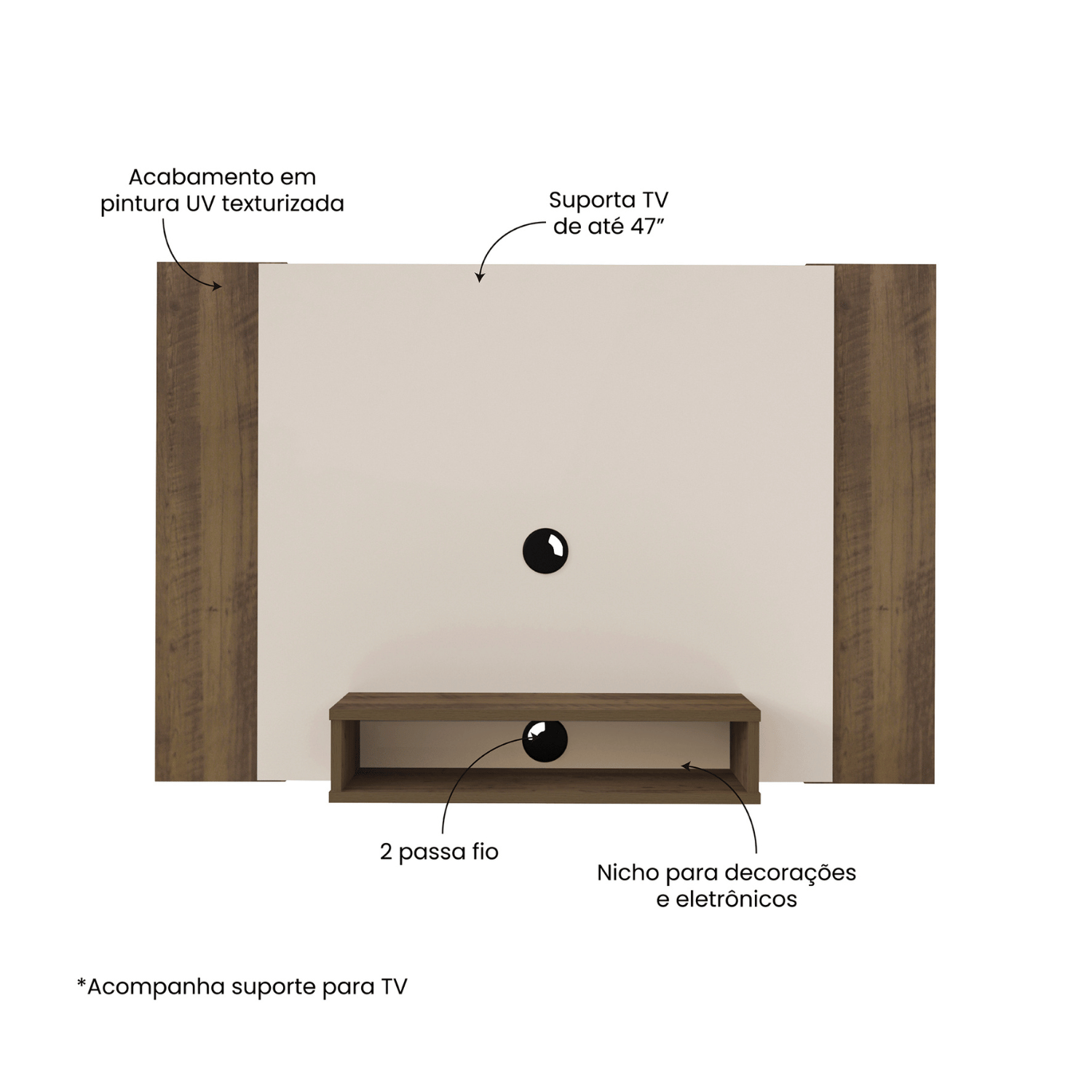 Panel TV 120x80x23 cm TV Cine