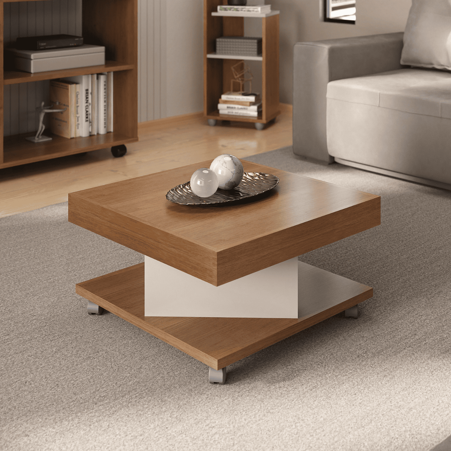 Mesa Centro 63x34x63 cm Saara