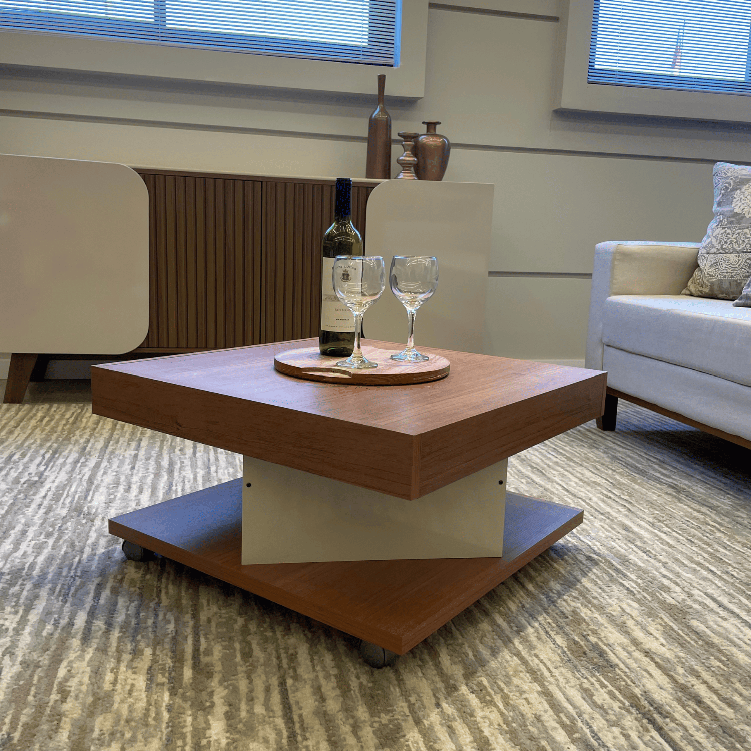 Mesa Centro 63x34x63 cm Saara