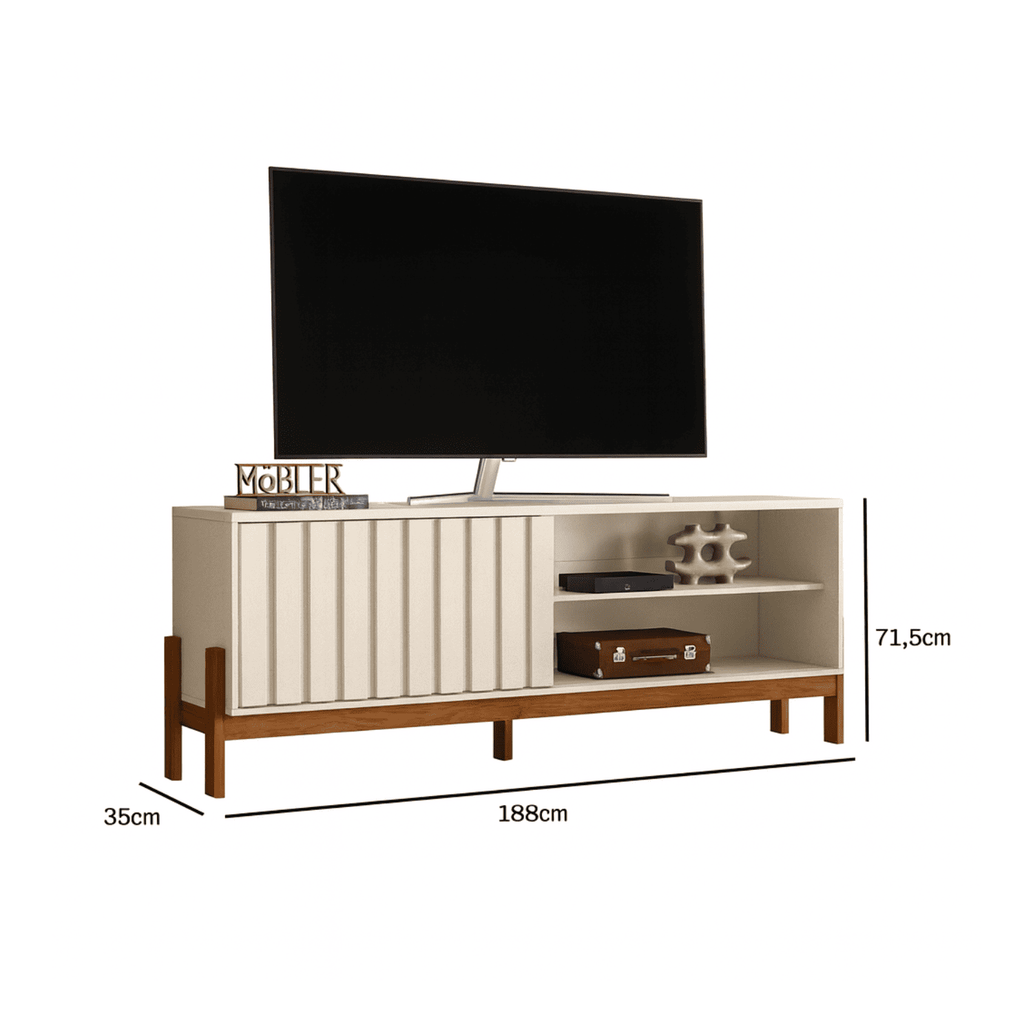 Rack TV Beige Aurora