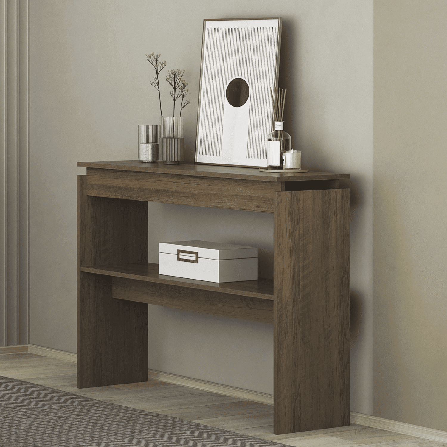 Mesa Arrimo 100x79x30 cm Creta