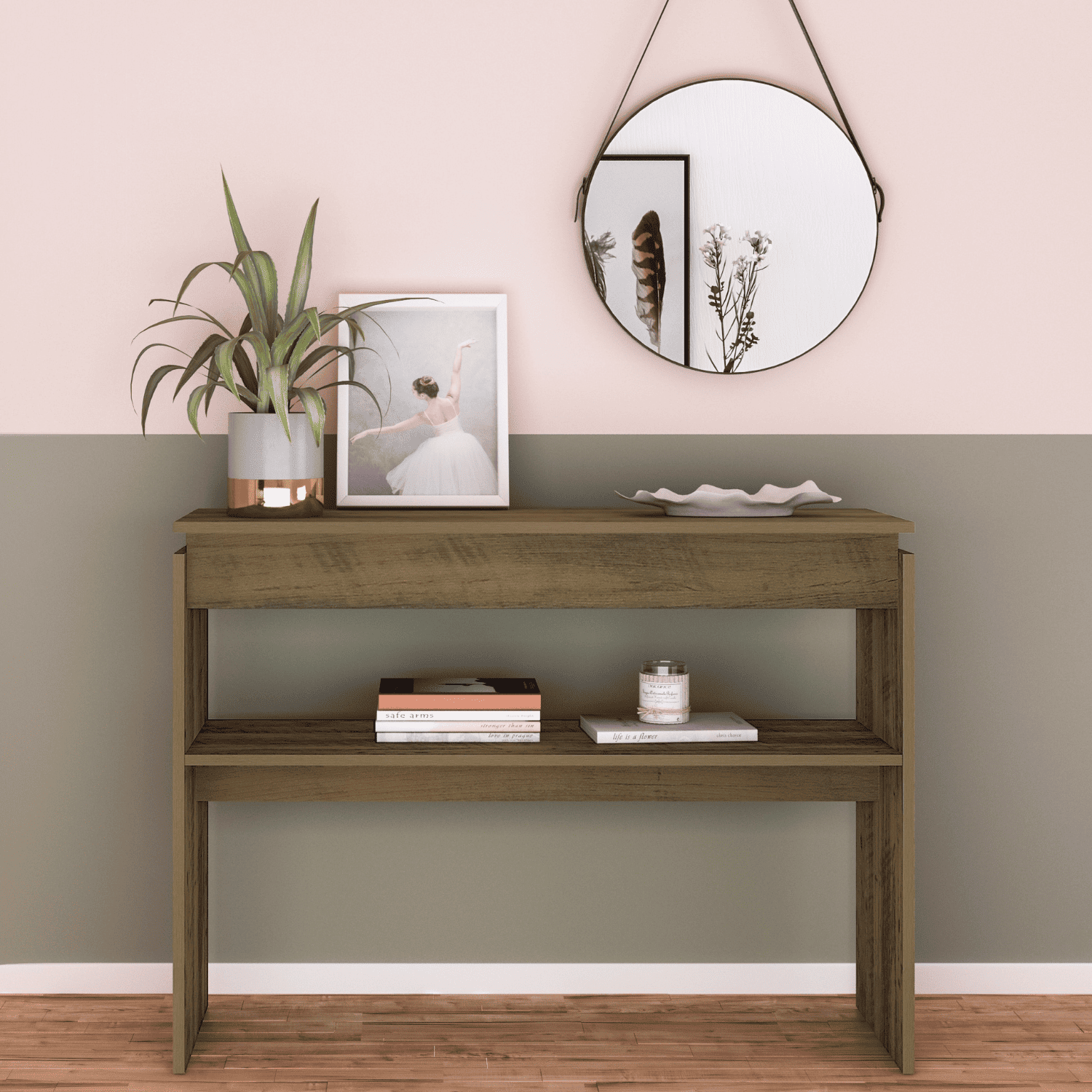 Mesa Arrimo 100x79x30 cm Creta
