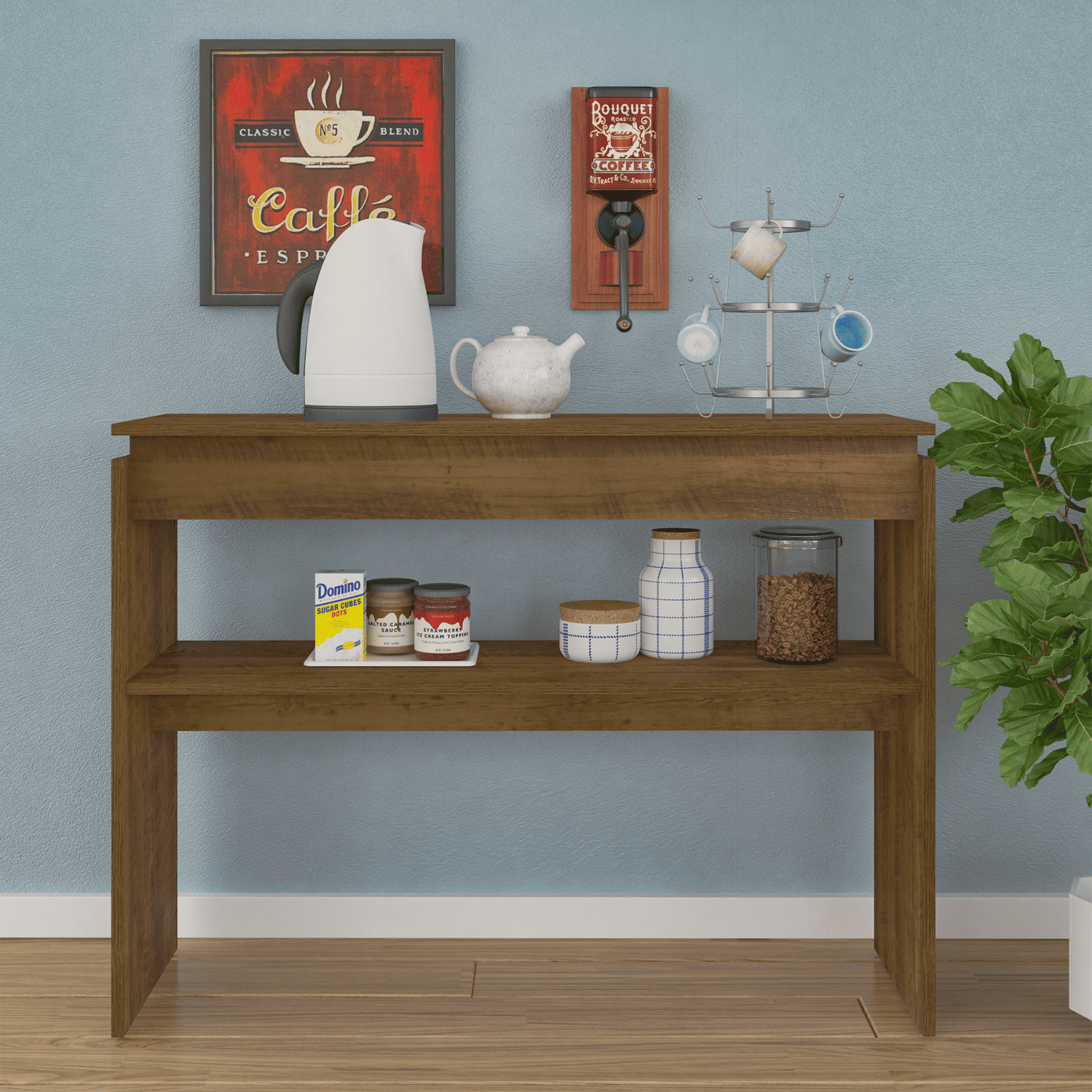 Mesa Arrimo 100x79x30 cm Creta