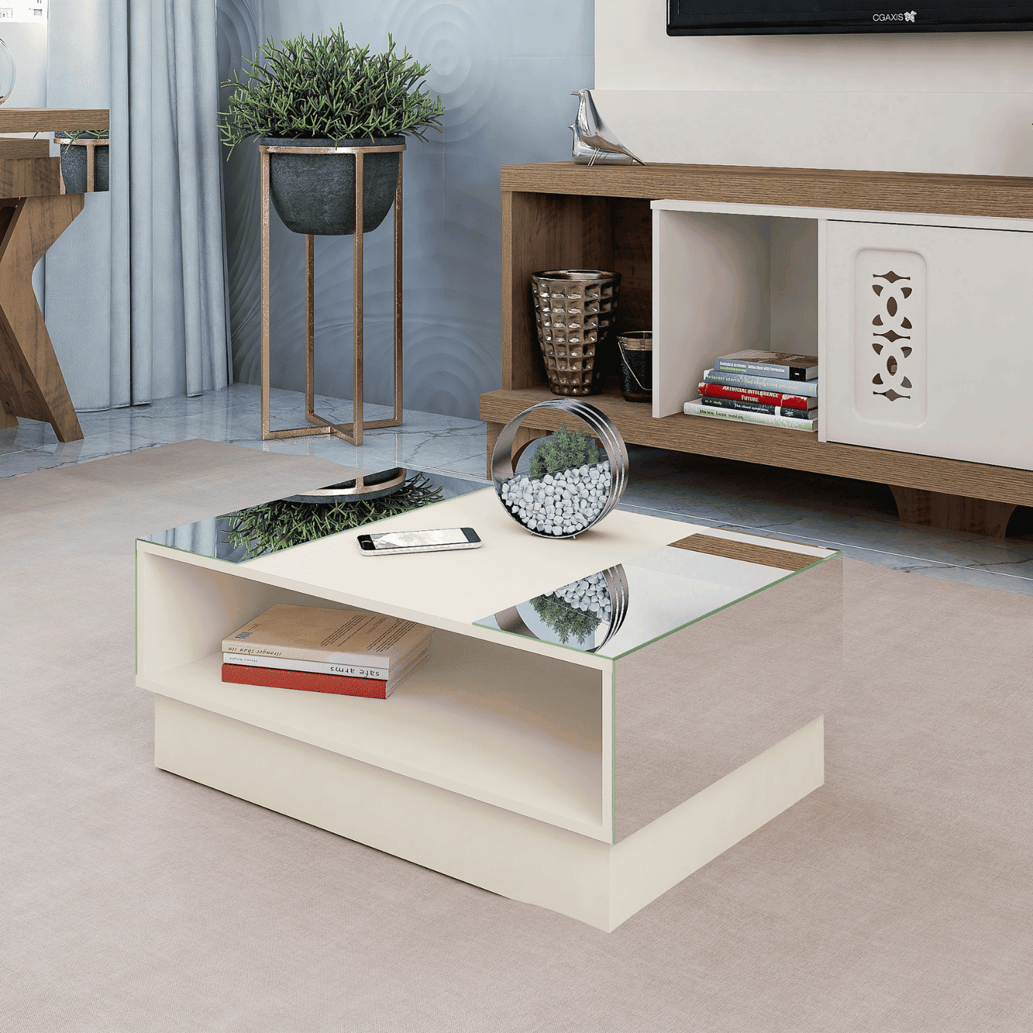 Mesa Centro 90x36x59 cm Detroit
