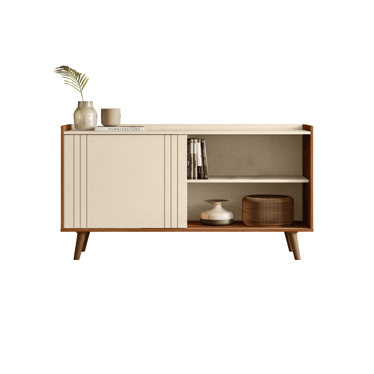 Rack TV 135x70x36 cm Beige Austin