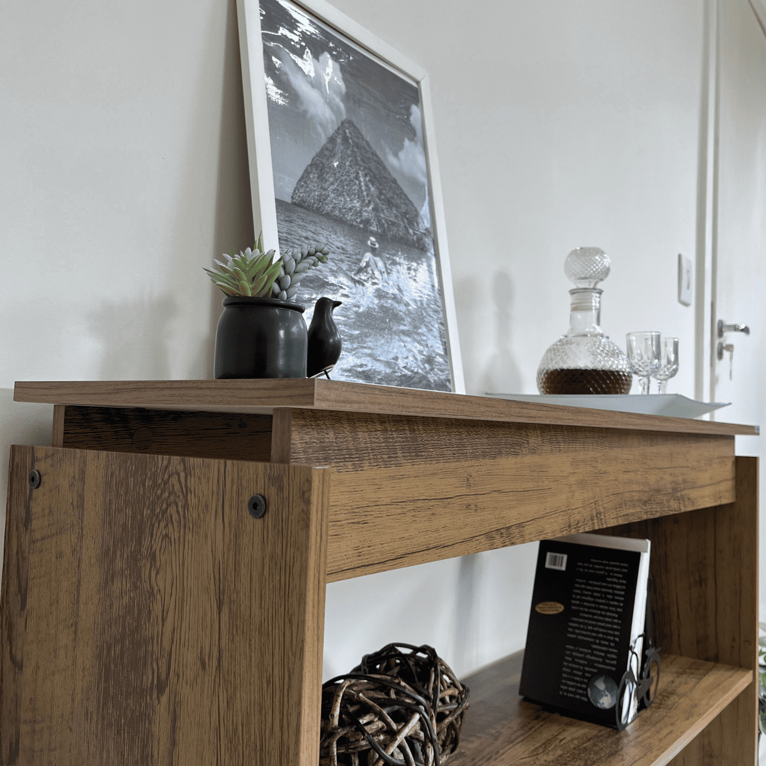 Mesa Arrimo 100x79x30 cm Creta