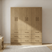 Clóset 6 Puertas · 9 Cajones 150x182x40cm