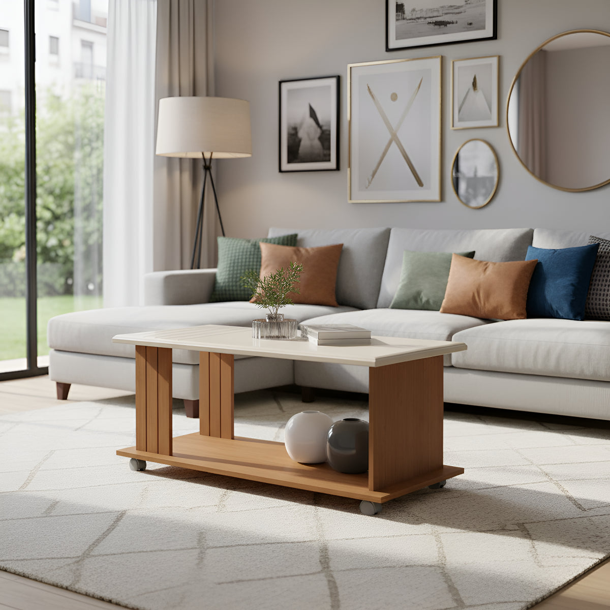 Mesa Centro 100x44x50 cm Mila